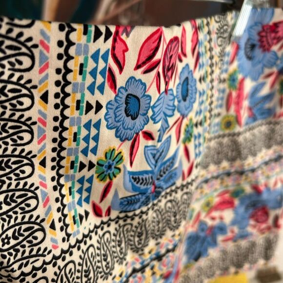 Flying Tomato Anthropologie Boho Multicolor Floral High Waist Women's Shorts M - Picture 10 of 16